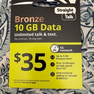 Straight Talk 10 GB Data Plan Card